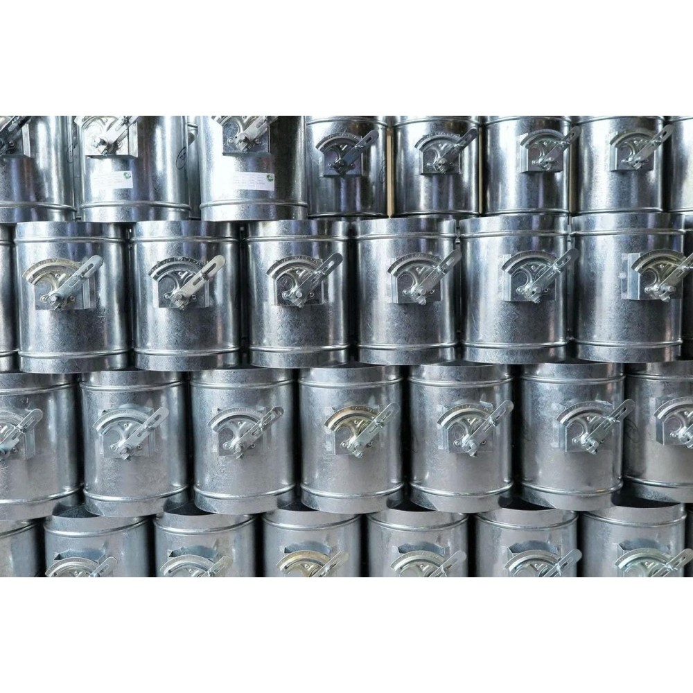 Round Volume Control Dampers, automated production Round Volume Control Dampers, automated production